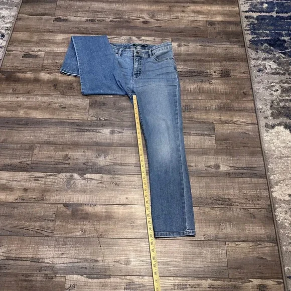 Lauren Ralph‎ Lauren High Rise Straight Leg Jeans Medium Wash Size 10P - Picture 7 of 8